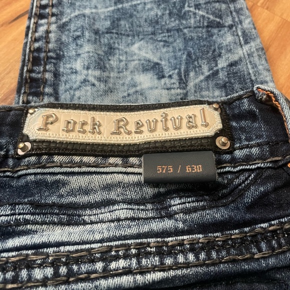 Rock Revival Collector’s Edition Mid Rise Carmine Skinny Jeans Sz 27 - Picture 3 of 11